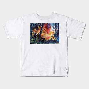 Forest fire Kids T-Shirt